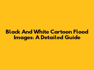 Black And White Cartoon Flood Images: A Detailed Guide