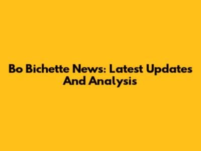 Bo Bichette News: Latest Updates And Analysis