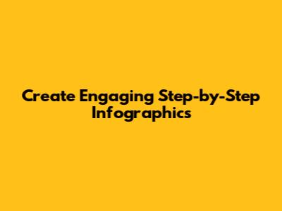Create Engaging Step-by-Step Infographics