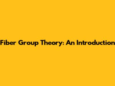 Fiber Group Theory: An Introduction