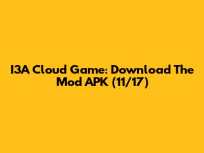 I3A Cloud Game: Download The Mod APK (11/17)