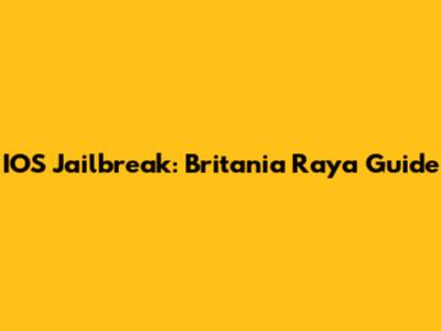 IOS Jailbreak: Britania Raya Guide