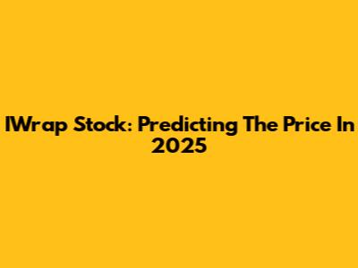 IWrap Stock: Predicting The Price In 2025