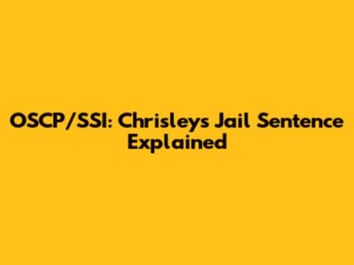 OSCP/SSI: Chrisley's Jail Sentence Explained