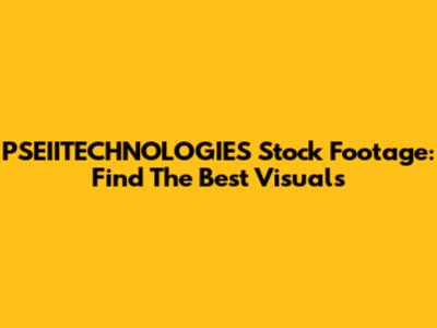 PSEIITECHNOLOGIES Stock Footage: Find The Best Visuals