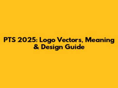 PTS 2025: Logo Vectors, Meaning & Design Guide