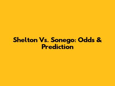 Shelton Vs. Sonego: Odds & Prediction