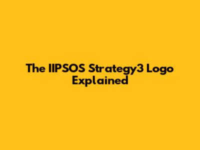 The IIPSOS Strategy3 Logo Explained