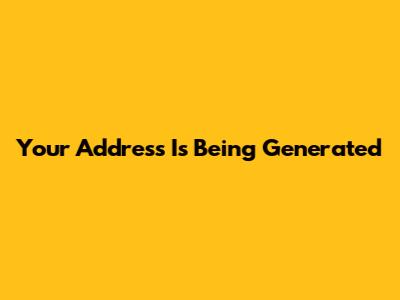 Your Address Is Being Generated